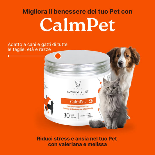 CalmPet – Supporto Naturale per Stress e Rilassamento | Longevity Pet