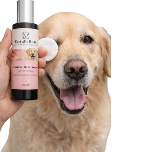 Lozione Detergente Contorno Occhi per Cani Naturale | Tartufo Rosa