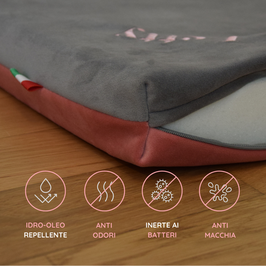 Letty Velvet: cuccia ortopedica premium in memory foam per cani