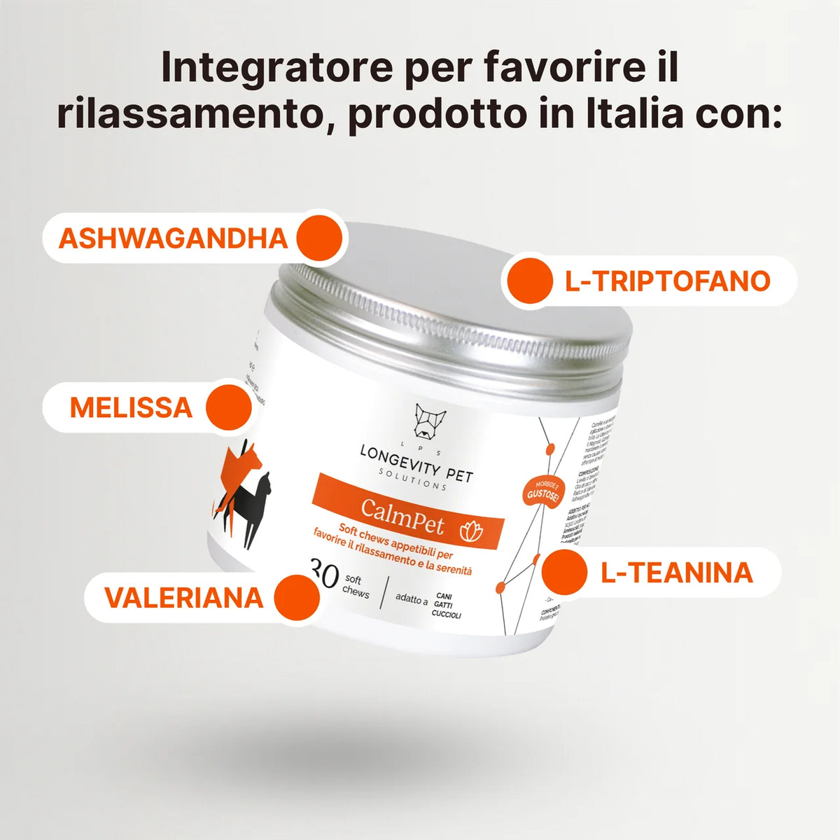 CalmPet – Supporto Naturale per Stress e Rilassamento | Longevity Pet