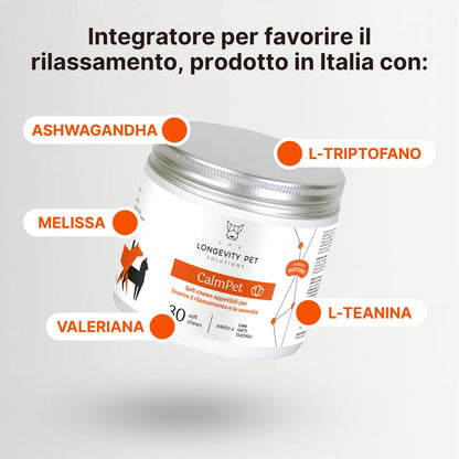 CalmPet – Supporto Naturale per Stress e Rilassamento | Longevity Pet
