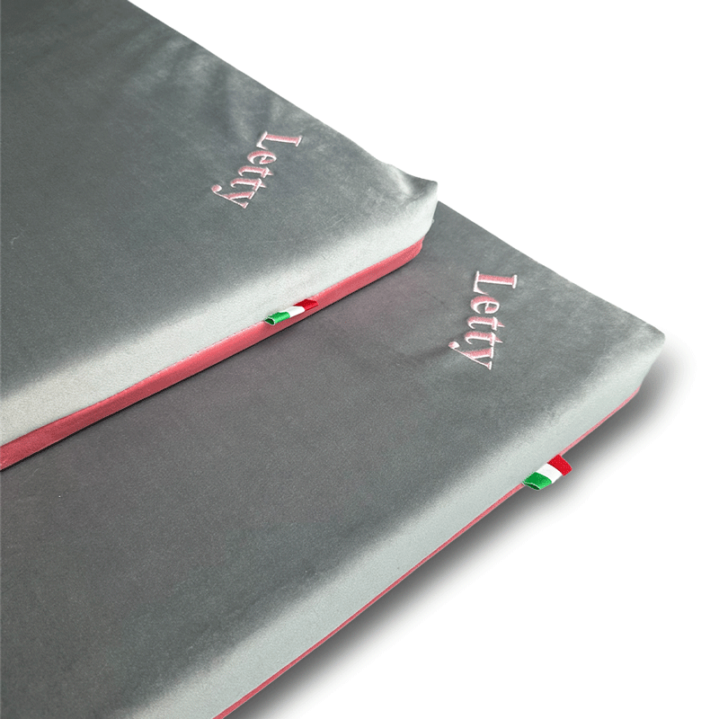 Cuccia per cani in memory foam con tessuto in velluto sfoderabile