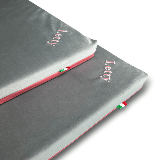 Cuccia per cani in memory foam con tessuto in velluto sfoderabile