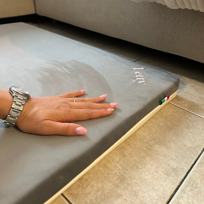 Tessuto morbido in velluto del cuscino per cani