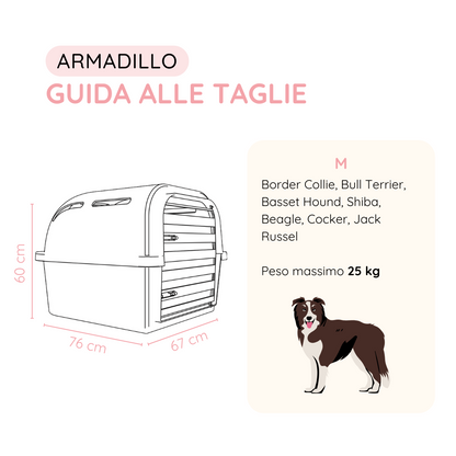 Armadillo il primo trasportino per cani con gli airbag