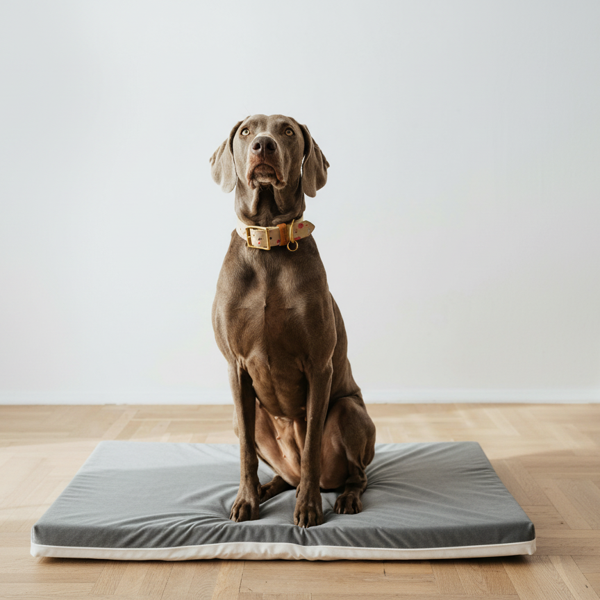 cuscino per cani grande in memory foam in velluto per l'inverno