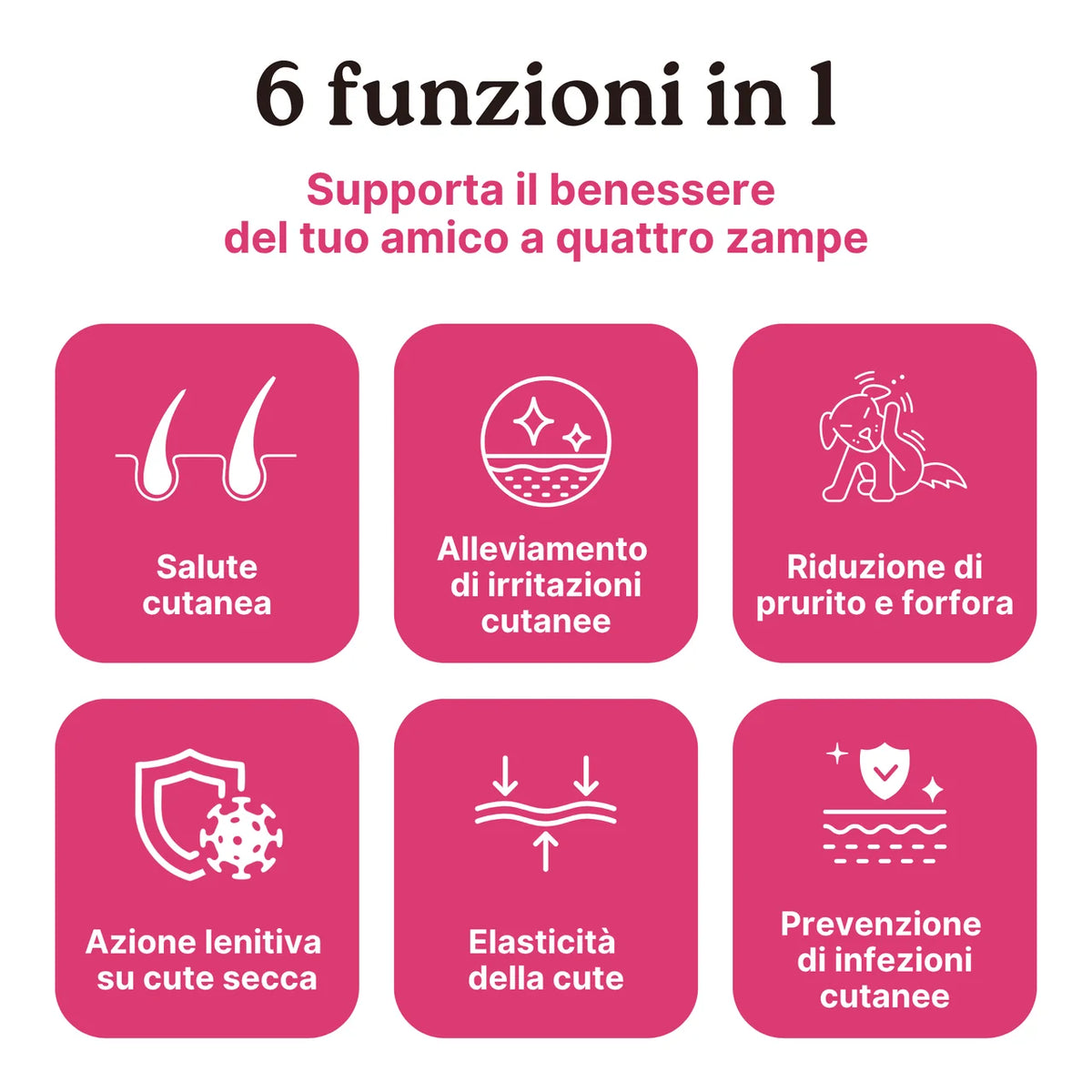 DermaPet - supporto al benessere della cute, elasticita e comfort cutaneo