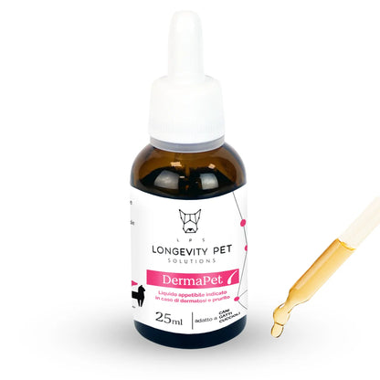 DermaPet Longevity Pet 25 ml - supporto al benessere della cute di cani e gatti