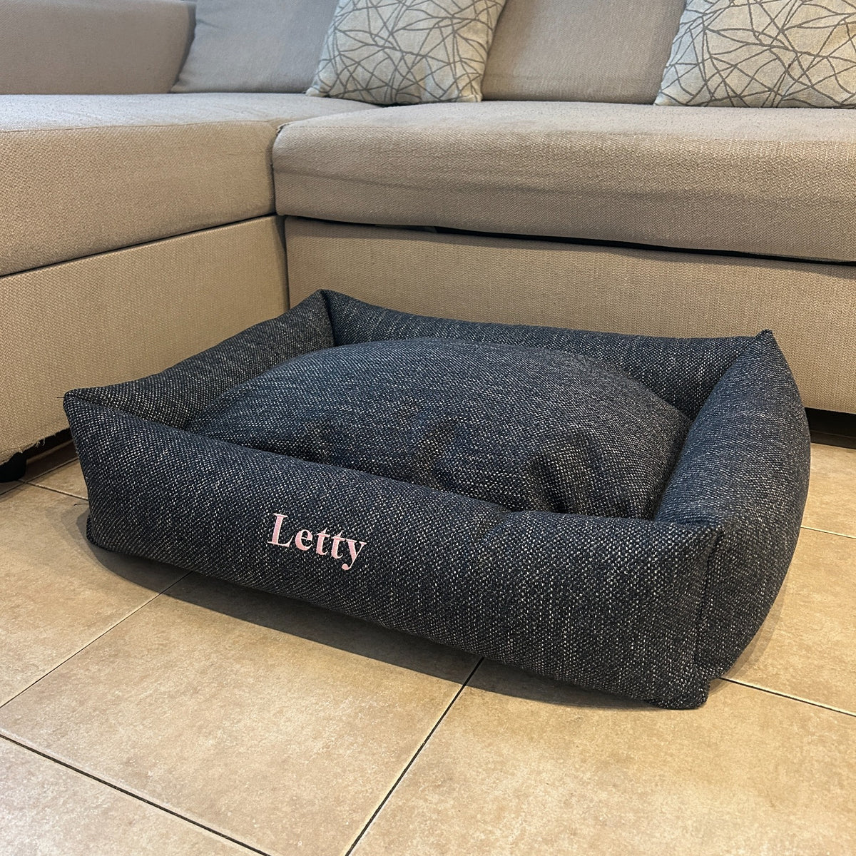 Cuccia Letty con sponde e cuscino centrale in memory foam