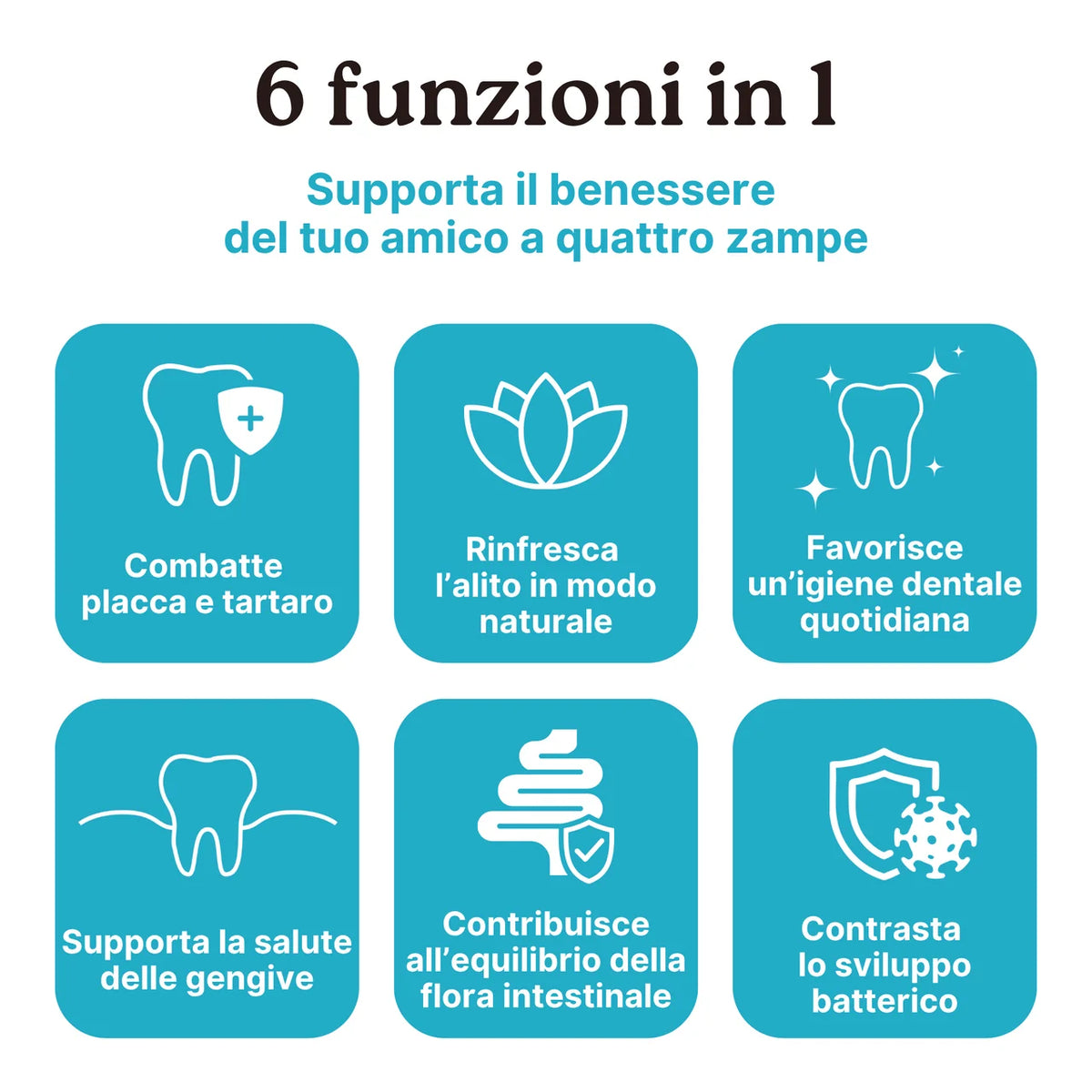 OralProPet - benefici per alito, placca, tartaro e igiene orale