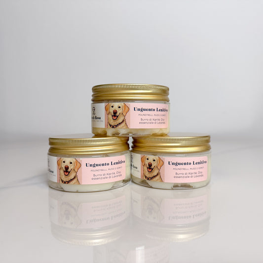 Unguento lenitivo per cani Tartufo Rosa, protegge naso e cuscinetti delle zampe