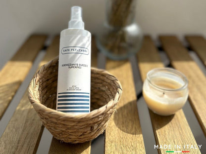 Spray igienizzante naturale per la pulizia quotidiana del cane